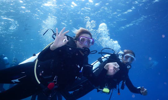 ¡Clases de buceo en aguas cristalinas en el mar Mediterráneo! ¡Entrenamiento y lecciones!