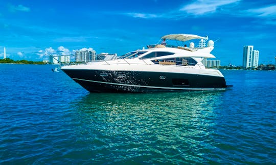 70' Sunseeker Manhattan Power Mega Yacht Charter in Miami Beach, Florida
