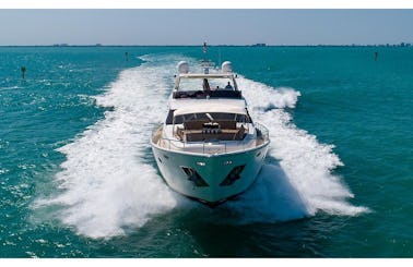 88' Ferretti Power Mega Yacht Charter in Miami Beach, Florida