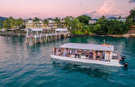 Sunset Cruise on Pontoon Boat with Bar in Airlie Beach!!