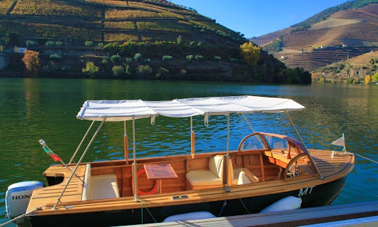 BACO Classic Wooden Boat Rental in Vila Real, Portugal!