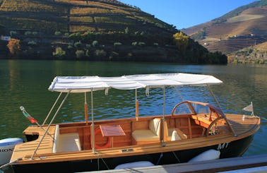 BACO Classic Wooden Boat Rental in Vila Real, Portugal!