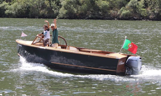 BACO Classic Wooden Boat Rental in Vila Real, Portugal!