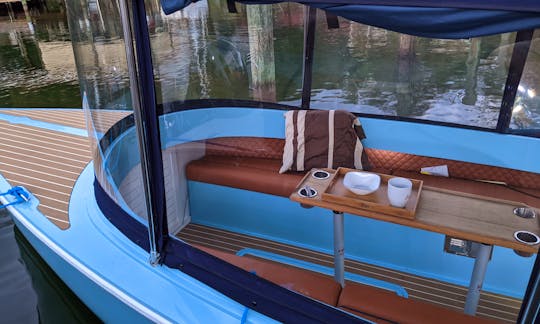 Beautiful Fantail 217 Electric Leisure Boat for Rent on Smith Mountain Lake