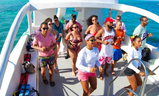 47' Party Boat & Snorkeling in Punta Cana!!