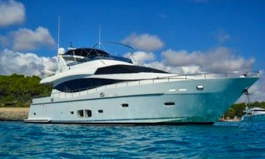 Luxury Montefino 78 available for charter in Palma, Spain