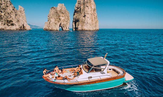 Motor Boat Gozzo Jeranto 950 Cabin in Sorrento, Italy