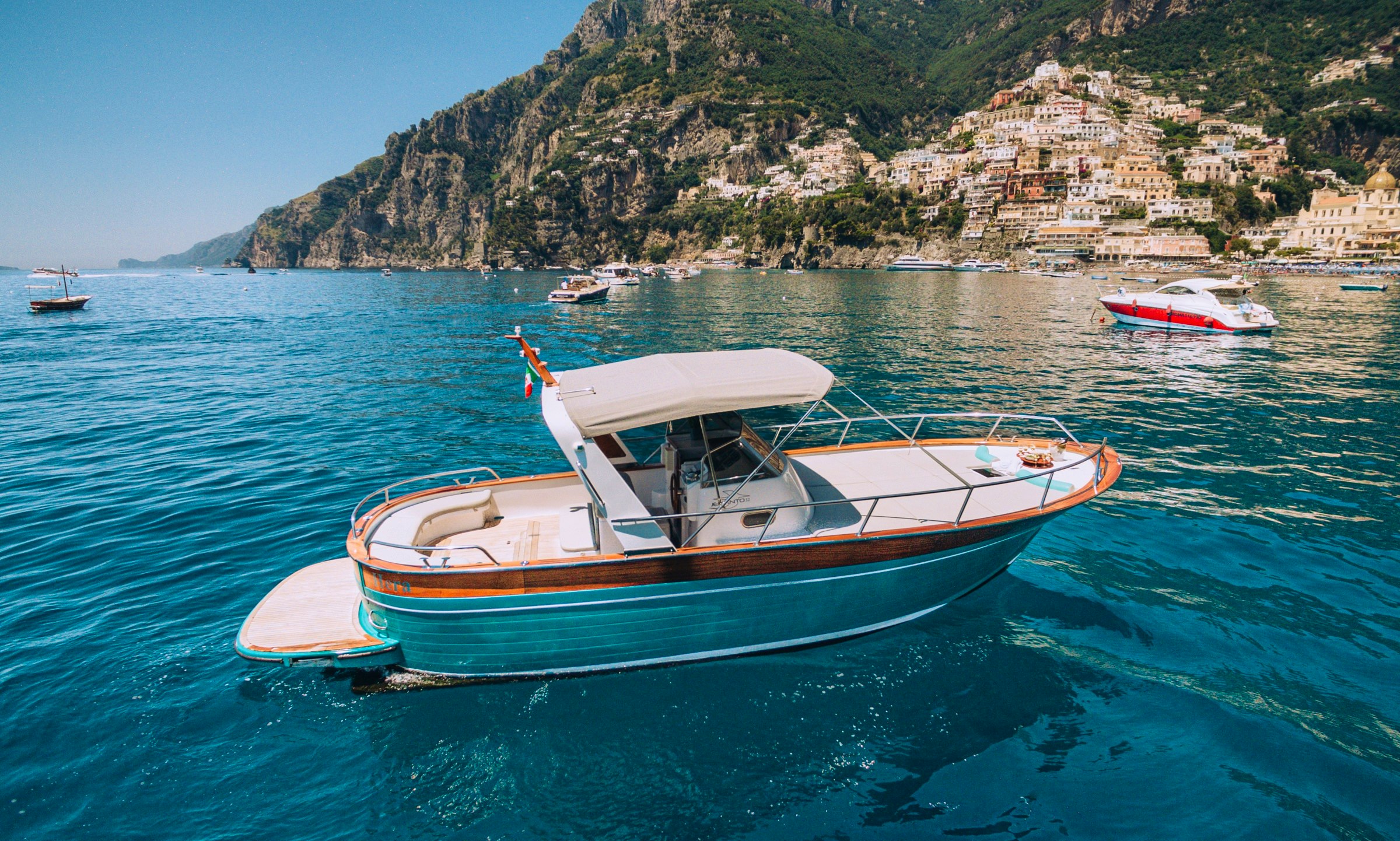 Motor Boat Gozzo Jeranto 900 Open in Sorrento, Italy | GetMyBoat