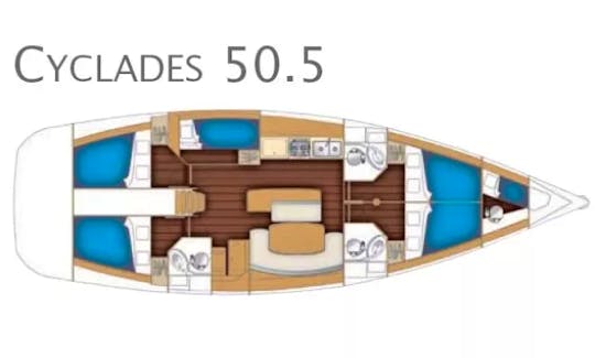 Charter Cyclades 50.5 Senza Segreti Cruising Monohull in Messina, Italy