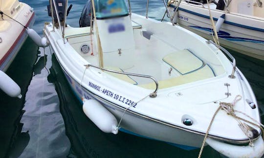 Rent 16' Olympic Center Console In Nikiana, Greece - No License Required!