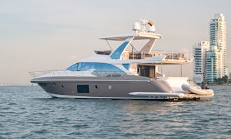 Incredible Azimut 64' Luxury Yacht for Aventure Charter in Colombia!!