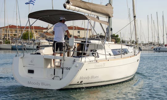 Croisière hebdomadaire sur le monocoque de croisière « Moody Blues » Oceanis 31 à Lefkada, en Grèce