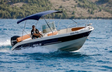Mingolla Brava-22 Boat Charter in Trogir, Croatia