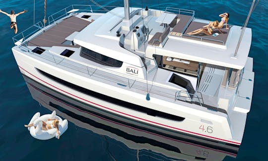 Bali 4.6 Bareboat Charter for Up to 12 People in Rhodes, Greece