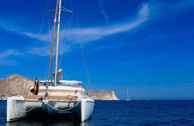 Lagoon 42' Sailing Yacht Private Day Cruise in Santorini