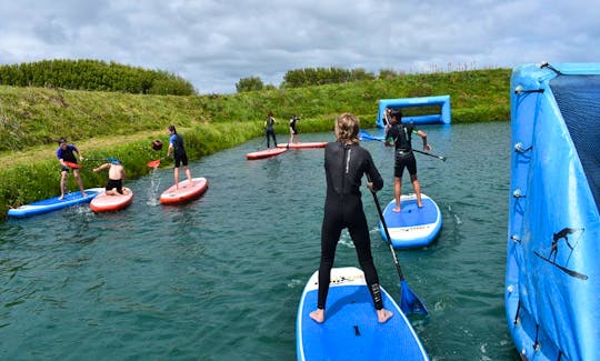 Hire a Stand Up Paddleboard in Foxton, Paddle, Life Jacket and Leg Rope all included