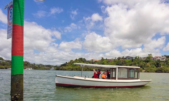 Frolic Classic Electric Boat Hire to Explore Historic Kerikeri River!! Bay of Islands, NZ