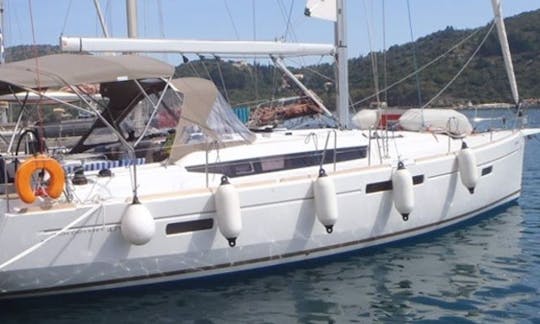 Jeanneau Sun Odyssey 479 (2016/10 pessoas) iate rápido de Kos para navegar pelas ilhas do mar Egeu, Grécia