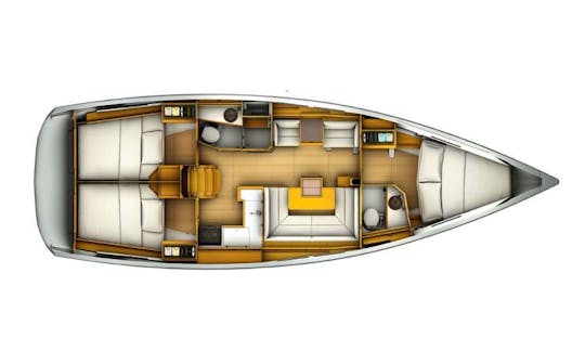 Sun Odyssey 419 Sailing Yacht Charter for 6 People in Kontokali