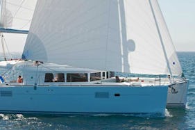 Lagoon 450 Fly Bareboat Charter for Up to 10 Guests in Lavrio, Greece