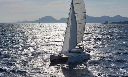Explore the Ionian Islands with this Lagoon 380 Bareboat Charter in Lefkada, Greece