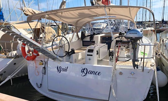 Charter the 44ft "Sail Dance" Sun Odyssey 440 Sailing Yacht in Nettuno