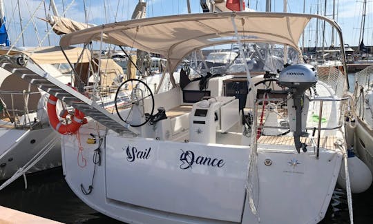 Charter the 44ft "Sail Dance" Sun Odyssey 440 Sailing Yacht in Nettuno