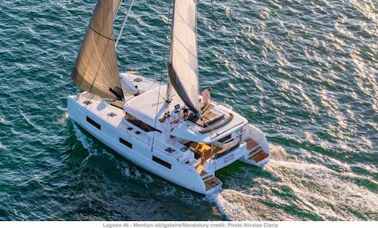 Bareboat Charter Lagoon 46 in Lefkada, Greece for 9 Guests
