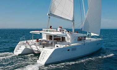 Charter this Lagoon 450 Fly with A/C Cabins for 10 People in Lefkada, Greece