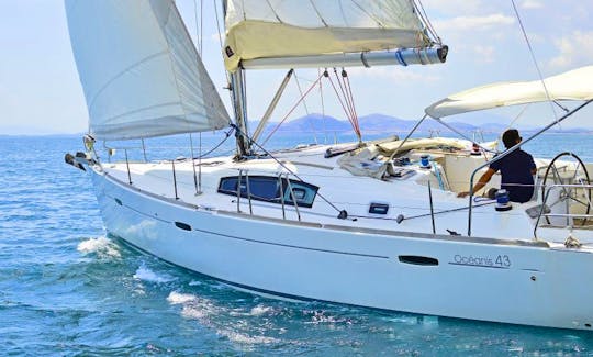 Explore Greek Islands aboard Oceanis 43 Sailing Yacht in Alimos