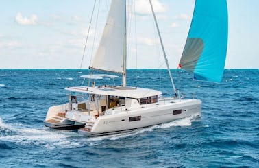 10-Guests Lagoon 42 Bareboat Charter with A/C Cabins in Corfu, Greece