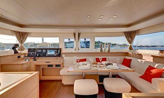 Lagoon 450 Fly Bareboat Charter with A/C Cabins in Kos, Greece