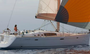 Captain this Oceanis 54 Sailing Yacht Charter with AC & Generator in Corfu Islands
