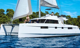 Nautitech 46 Fly Bareboat Charter for Up to 10 People in Sami, Greece