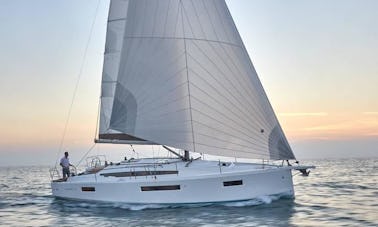 Smell the fresh 2021 Sun Odyssey 410 sailing yacht in Kos, Greece