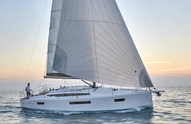 Smell the fresh 2021 Sun Odyssey 410 sailing yacht in Kos, Greece