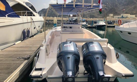 Book the 36' Sapphire Marine Center Console Private Boat in Muscat, Muscat Governorate