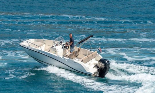 Quicksilver 605 Activ Open Powerboat for Rent in Croatia! Free delivery to Split and Trogir!