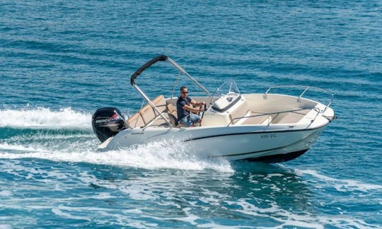 Quicksilver 605 Activ Open Powerboat for Rent in Croatia! Free delivery to Split and Trogir!