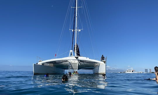 Catamaran personnalisé de 55 pieds ! Profitez d'Hawaï à votre façon !