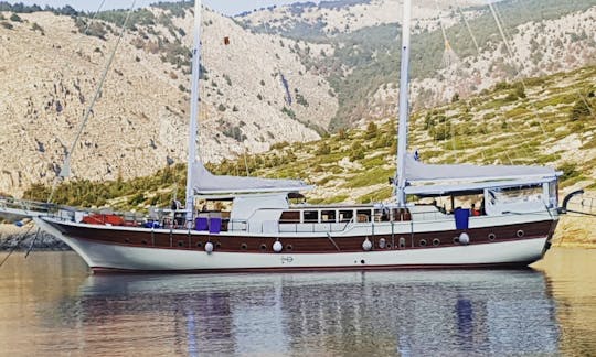 Authentic Turkish 108' Gulet for charter in Muğla