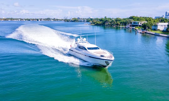 92' MANGUSTA Luxury Mega Yacht for Charter in Miami Beach