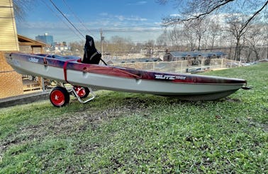 One person Pelican kayak in Stamford, Connecticut