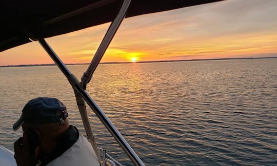 An early morning sail and we are alone on the water.