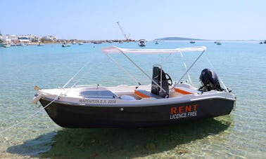 La consola central Sailor's Ride 450 en alquiler en Paros, Grecia