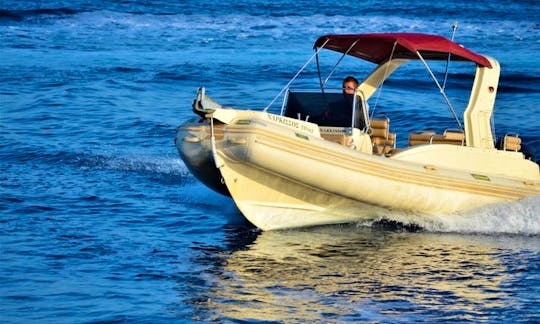 Solemar B22 Offshore | Deluxe RIB Hire in Loggos, Paxos | available in all Ionian Islands