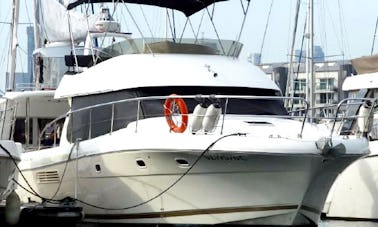 Prestige 47 feet Motor Yacht for rent with skipper in Singapore