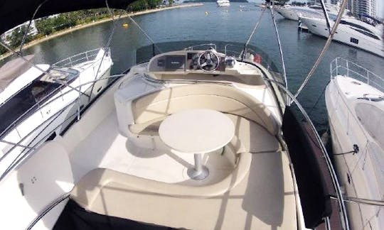 Prestige 47 feet Motor Yacht for rent with skipper in Singapore