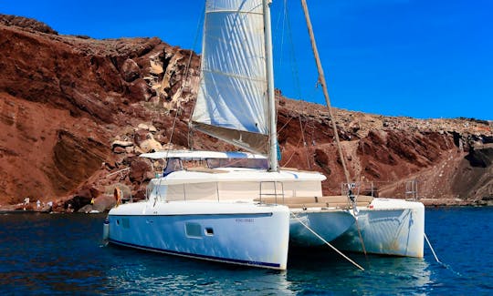 Lagoon 42' Sailing Yacht Private Day Cruise in Santorini