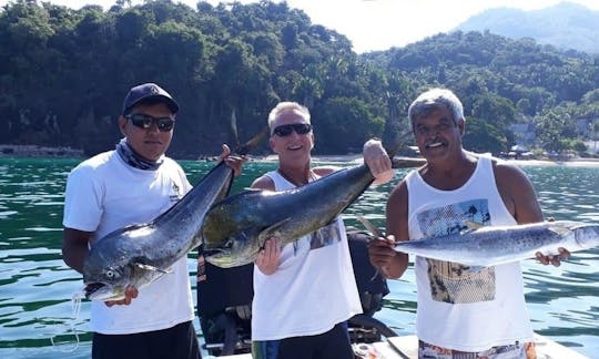 Inshore Fishing Charter for 4 People in Puerto Vallarta! Trip includes Fishing Equipment, Cooler, Live Bait, Captain and Fishing License!